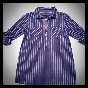 Womens Tommy Hilfiger Half Zip Dress/Casual Shirt